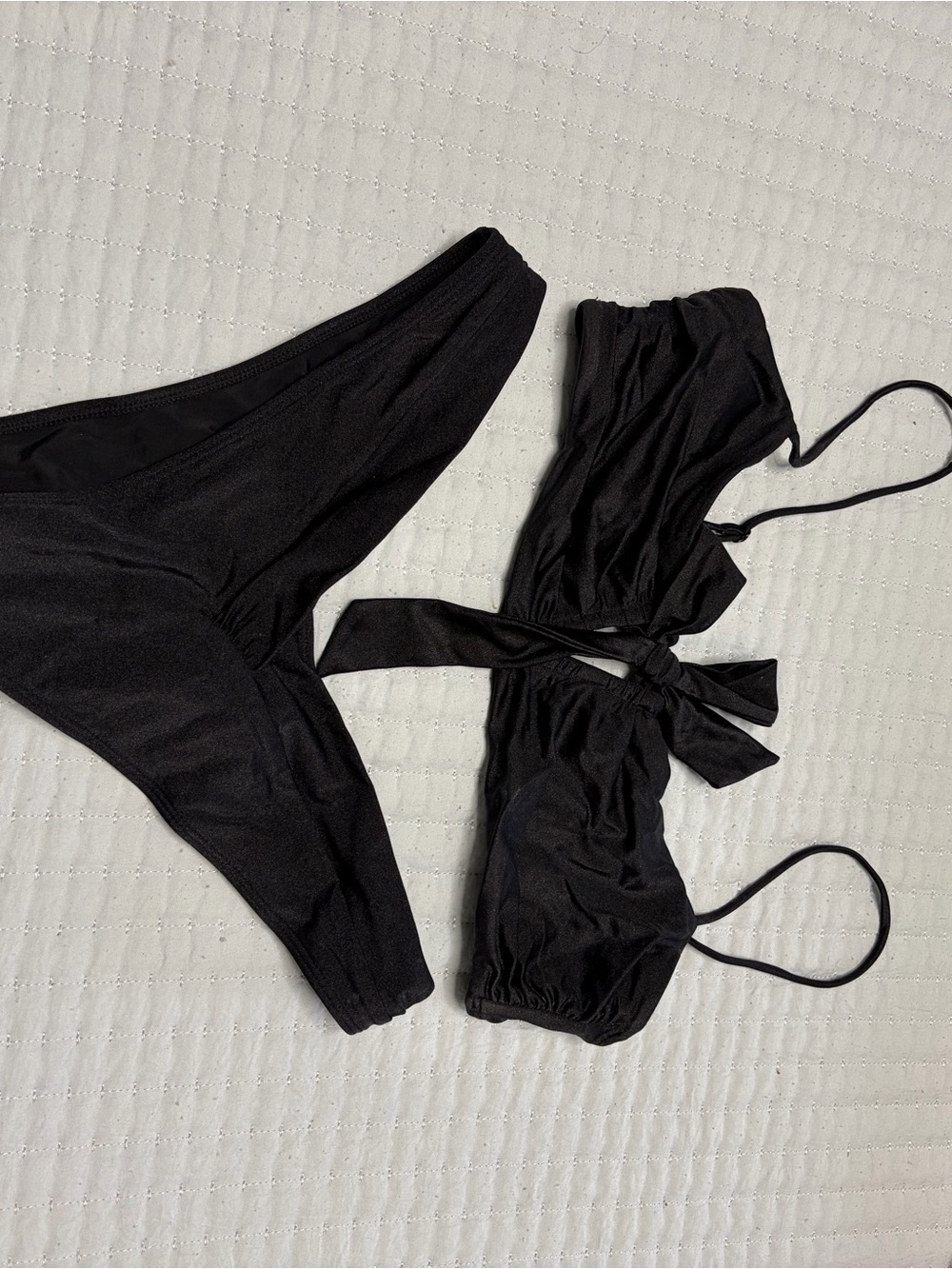 Black Two-Piece Bathing Suit